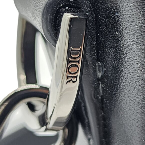 Dior Oblique Jacquard Messenger Crossbody Leather Lock Bag | Black | NEW - Picture 7 of 14